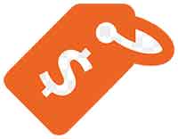 cheap price icon